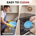 thumbnail image 6 of M Buder 3 Pack Silicone Air Fryer Liners 4-7 QT, Reusable Food Grade Basket Bowl, Replacement for Parchment Paper, Baking Tray Oven Accessories, Round Red&Blue&Pink (Top 7.9in, Bottom 6.7in), 6 of 8