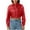 Red, variant on QATAINLAV Womens Leather Jacket Lapel Collar Button Down Long Sleeve Cropped Motorcycle Jackets, Beige, L