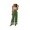 Green, variant on PUWEI Women's Wide Leg Pants Drawstring Elastic Waist Flowy Boho Floral Trousers Summer Beach Vacation Clothes