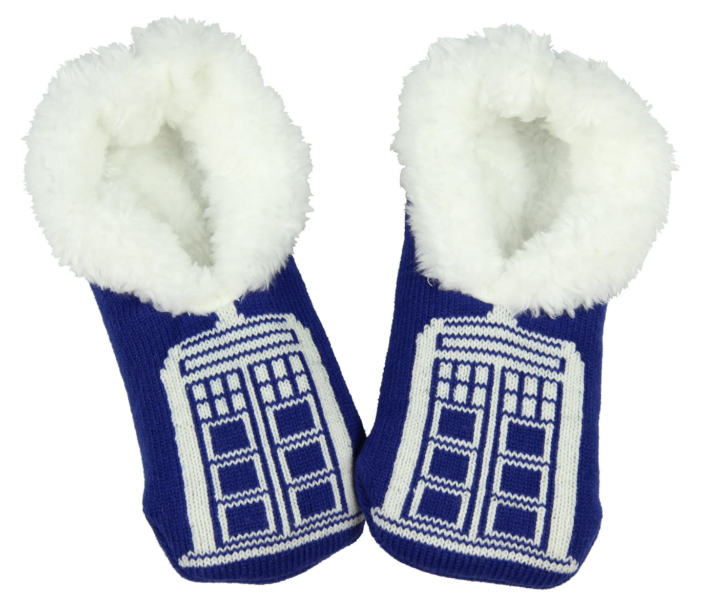 #NEW Tardis Ladies Boot Slippers ~ US Womens Size 8 DOCTOR WHO Robe Factory 