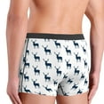 thumbnail image 4 of Mens Underwear Boxer Briefs - Simple Cute Deer Navy Blue Comfort Breathable men's boxer briefs with Flex Waistband, 4 of 7