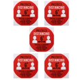 thumbnail image 3 of LAFGUR Distancing Floor Sticker, Floor Signs Sticker, 5PCS School Hospital For Market Public Place, 3 of 8