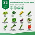 thumbnail image 2 of Organo Republic - 25 Summer Vegetable & Greens Seeds Varieties - 6,510+ Non GMO Heirloom Garden Seeds, 2 of 7