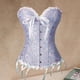 thumbnail image 5 of Mujeres Corset Encaje Deshuesado Overbust Gothic cinturo para Navidad y fiestas - Baoblaze Corsé con ribete de encaje floral, 5 of 8