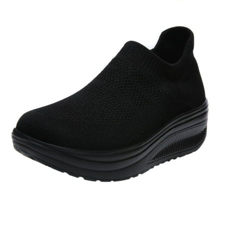 JikouIivo Women s Shoes Sports Flying Woven Breathable Mesh Hollow Out Fashion Casual Running Shoes Women s Shoes Summer Clearance