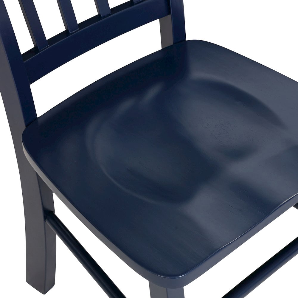 Boraam Shaker Dining Chairs, Set of 2 – Navy Blue Finish