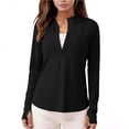 thumbnail image 5 of Women's Lightweight Athletic Full Zip Sun Jacket Long Sleeve Summer Hiking Outdoor, 5 of 9
