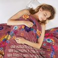 thumbnail image 3 of Yibo Floral Boho Blanket Flannel Soft and Comfortable Anti-static Bed Sofa Blanket, 3 of 8