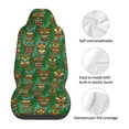 thumbnail image 5 of Sikiie Mask And Palm Leaves Car Seat Protector 2 Pack Car Seat Cushion Mat, Car Seat Covers for SUV, Truck, Van, 5 of 7