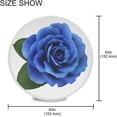 thumbnail image 3 of Coolnut Valentine's Day Round Tablecloth,Realistic Blue Rose Lace Round Table Cloth Water Resistant Spill Proof Large Table Cover for Valentine's Day Romantic Dinner Decorate 60 in, 3 of 7