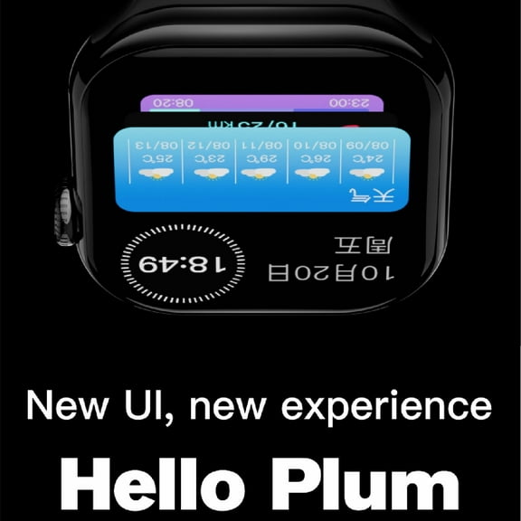 E EYAFA Hello plum 26 Smart Watch with 2.06 inch AMOLED Screen,1GB ROM,Support What's APP Message Reply,Man and Women's Smart Sports Watch