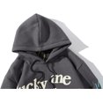 thumbnail image 4 of XINQIHANG Men's Hoodie Hip Hop Pullover Sweaters for Teenagers, 4 of 5