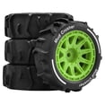 thumbnail image 1 of Bunblic 4 Pcs Roues de Buggy RC Tout-Terrain 2.8x1 Pouces Remplacement Pneus de Sable RC pour Accessoires de Pièces de Rechange 1/14 Professionnel Robuste Vert, 1 of 8