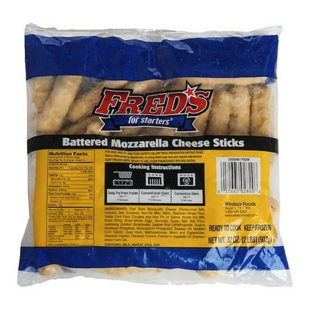 Freds Battered Cheese Stick 2 Pound — 6 per case