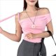 thumbnail image 2 of Tops Cortos con Hombros Descubiertos y Doble Forro para Mujer 2025, Tops Asimétricos Sin Mangas Y2K para Salir Rosa M, 2 of 9