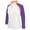 White/Royal Lilac, variant on Monterey Club Women's Rally Sunday Sport Zip Top 3/4 Sleeve Golf Polo Shirt #2357