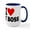 White/Navy Inside, variant on - Ilove_Myboss Ceramic Mug - 15 oz Ceramic Large White Novelty Mug