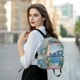 thumbnail image 6 of FORMRS Mini Backpack Purse for Women Travel Daypack Casual Shoulder Bag, Seaside Door, 6 of 7