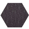thumbnail image 1 of Indoor Outdoor custom size area rugs made in USA pattern Geometrical comes in Ten colors and Nine shapes rectangular,round,square,runners,oval,hexagon,octagon,half round - Purple, 2' Hexagon Area Rugs, 1 of 1