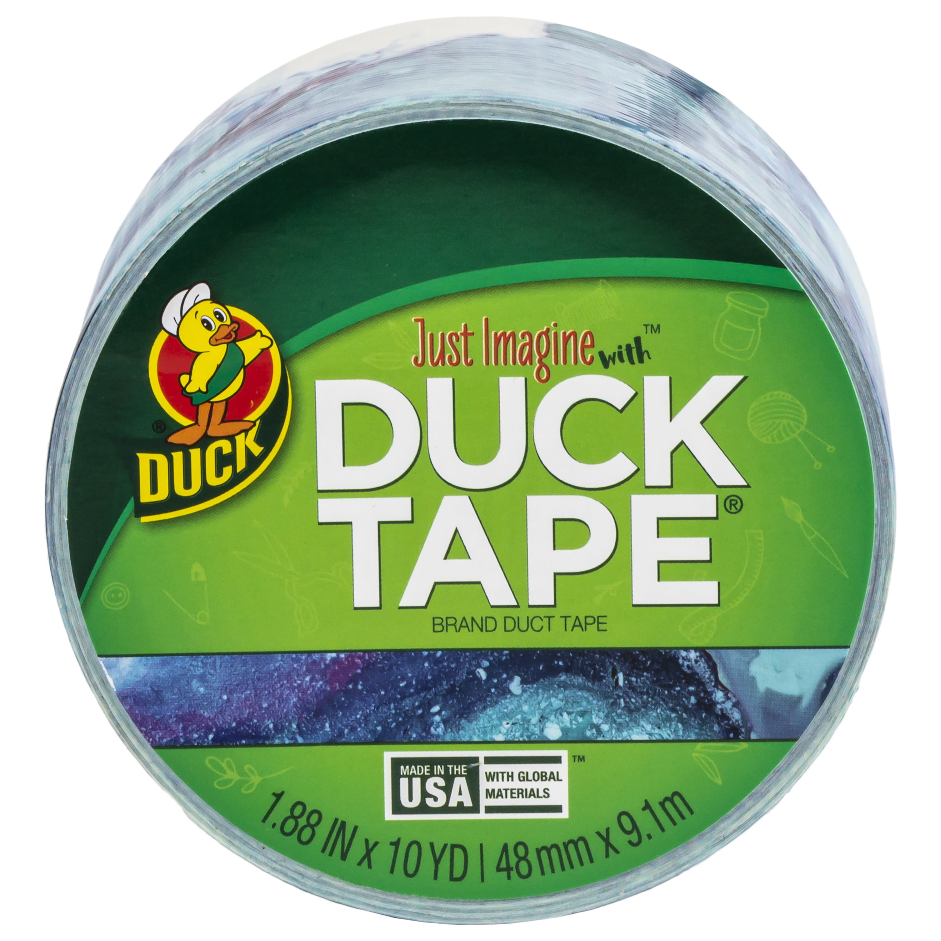 (3 pack) Duck Brand Printed Duct Tape - Marbling 1.88 in. x 10 yd.