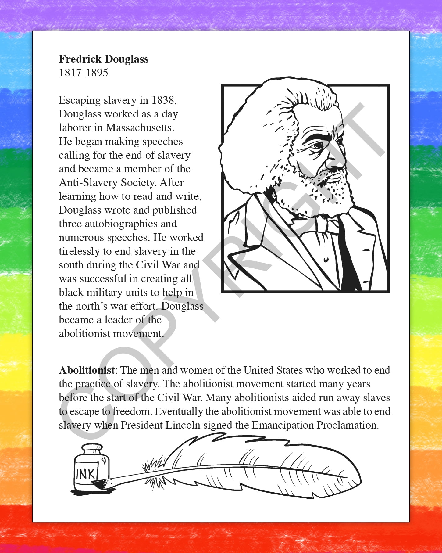 ZoCo: 25-Pack Black History Coloring & Activity Books