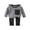 #0018-Black, variant on Cowsor Newborn Girl Clothes Baby Boys Sweatsuit Hooded Fleece Pullover and Pants Outfits Set Winter Loungewear 2 Piece