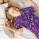 thumbnail image 5 of Balery Purple Snowflakes Conjunto de Pijama Infantil de Manga Corta con Estampado – Ropa de Dormir de Algodón Suave-3X-Large, 5 of 6