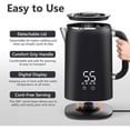 thumbnail image 2 of Electric Kettle - ZHUODIKE - Adjustable Temperature - 1.7L - Fast Boiling - Stainless Steel, 2 of 4