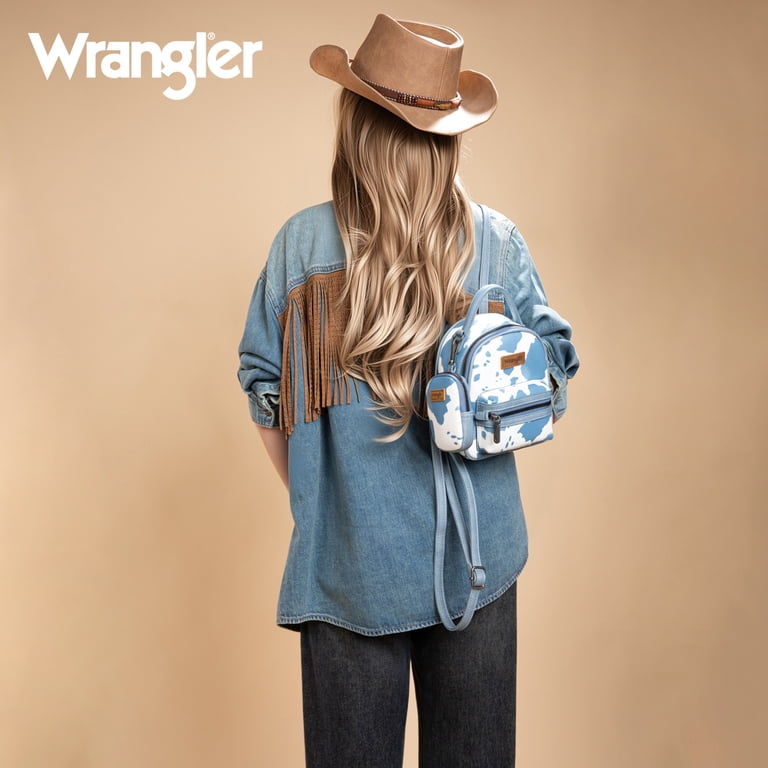 Wrangler Mini Backpack Cute Cow Print Backpack Purse for 