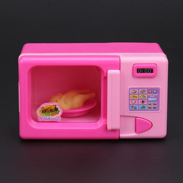 Cute Mini Microwave Oven Interactive 31pc Kitchen Children Toys