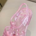 thumbnail image 6 of CYRBOKO Little Girls Jelly Sandals, Breathable Open Toe Beach Soft Soled Summer Shoes Pink Size 11(Little Kids), 6 of 9