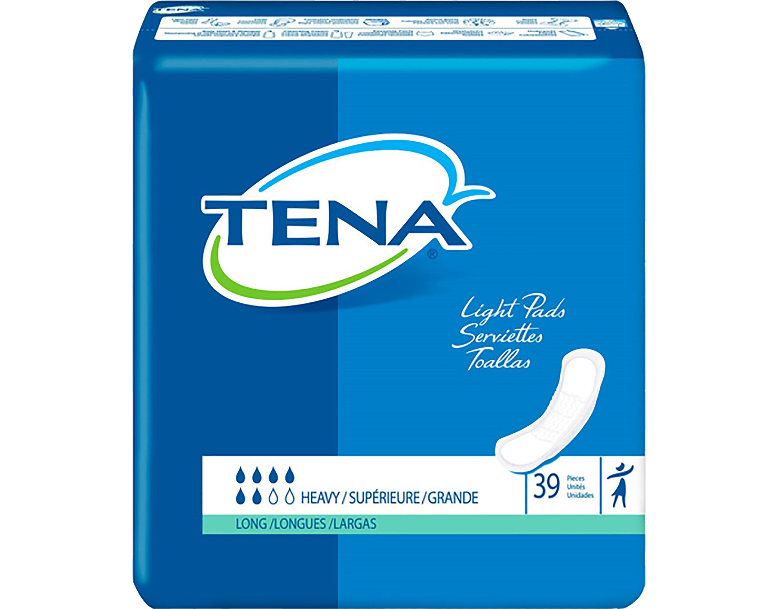 TENA HEAVY Absorbency Unisex Incontinent Pad Contoured 41509 - Walmart.com