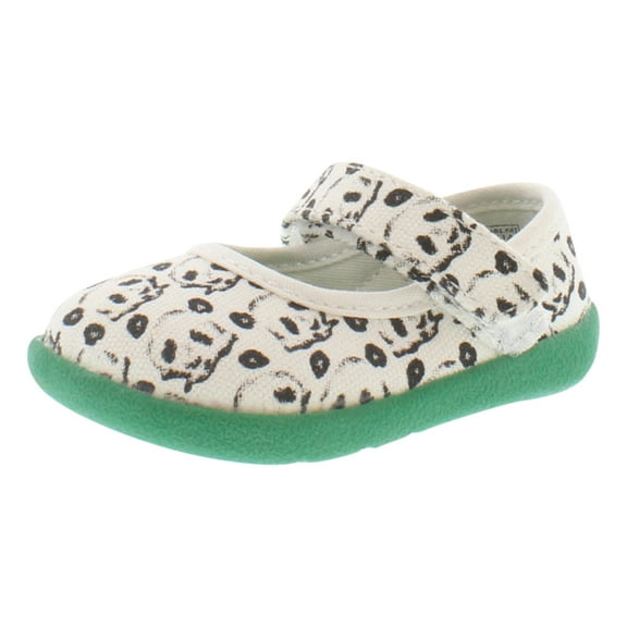 Zooligan Pop Mary Jane Panda Infants Shoes Size 8, Color: Green/White-Black