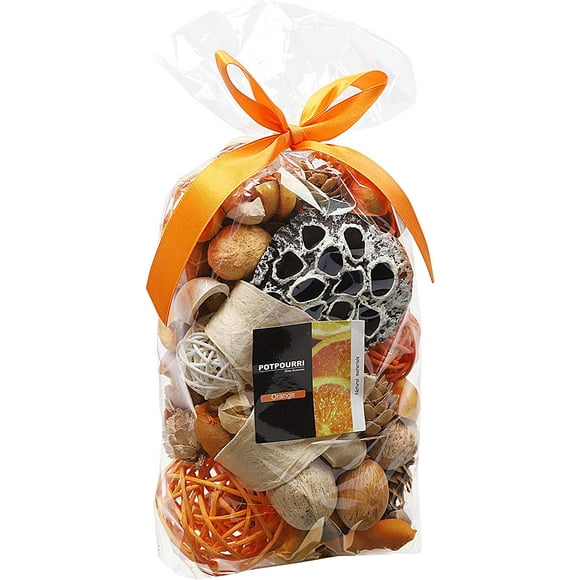 Potpourri Bag,Orange Scented Dried Flowers Spring Summer Potpourri,Perfume Sachet,Potpourri Bowl Vase Filler For Home Party Wedding Room Decor,Gifts For Mother’s Day,9.9 oz. Orange -
