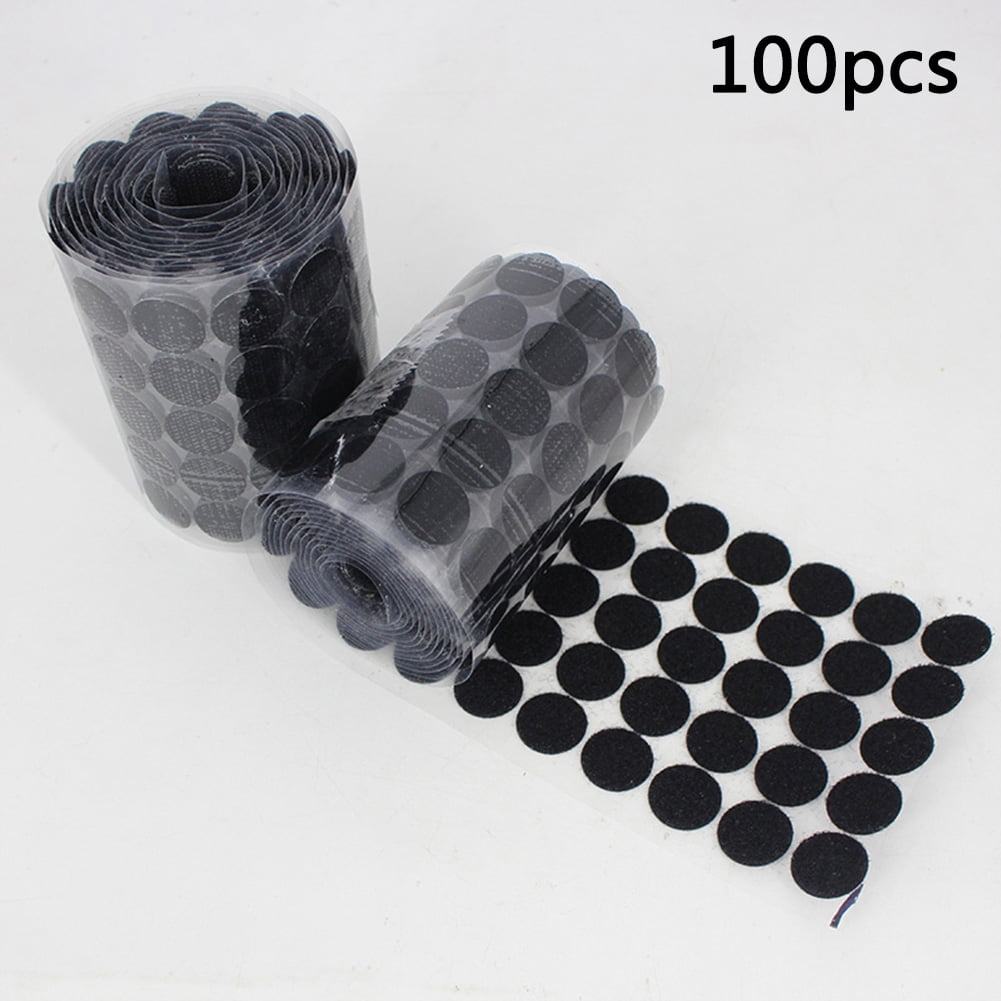 STRONG 45mm HEAVY DUTY BLACK/WHITE VELCRO® STICK ON PADS Frames Mirror Fasteners 