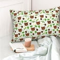 thumbnail image 4 of Salouo Cute Bear Pattern Pillow Cases,1PC Pillow Covers with Envelope Closure Decorative Pillow Case for Bed Couch,Pillows Not Included-16"x24", 4 of 6