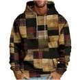 thumbnail image 2 of Styesk Sweatshirts pour Hommes Sweat à Capuche Imprimé à Manches Longues avec Cordon de Serrage, 2 of 5