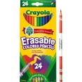 thumbnail image 4 of Erasable Colored Woodcase Pencils, 33 Mm, 24 Assorted Colors, 4 of 7
