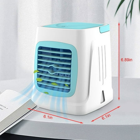 

Loopsun Kitchen Appliances Portable Air Conditioner USB Chargeable Personal Mini Air Conditioner With 3-Speed With LED Lights For Home Office Bedroom