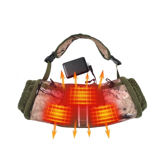 ARRIS Heated Hunting Hand Warmer, Waterproof Camo Hand Muff Pouch with Battery , Fleece Lining for Cold Weather