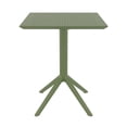 thumbnail image 1 of Siesta ISP114-OLG 24 in. Sky Square Folding Dining Table, Olive Green, 1 of 3