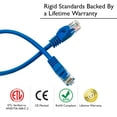 thumbnail image 4 of GearIT 50-Pack Cat6 Patch Cable 1.5 Feet / 18 Inches Cat 6 Ethernet Cable Snagless Flexible Soft Tab - Preimum Series - Blue, 4 of 6