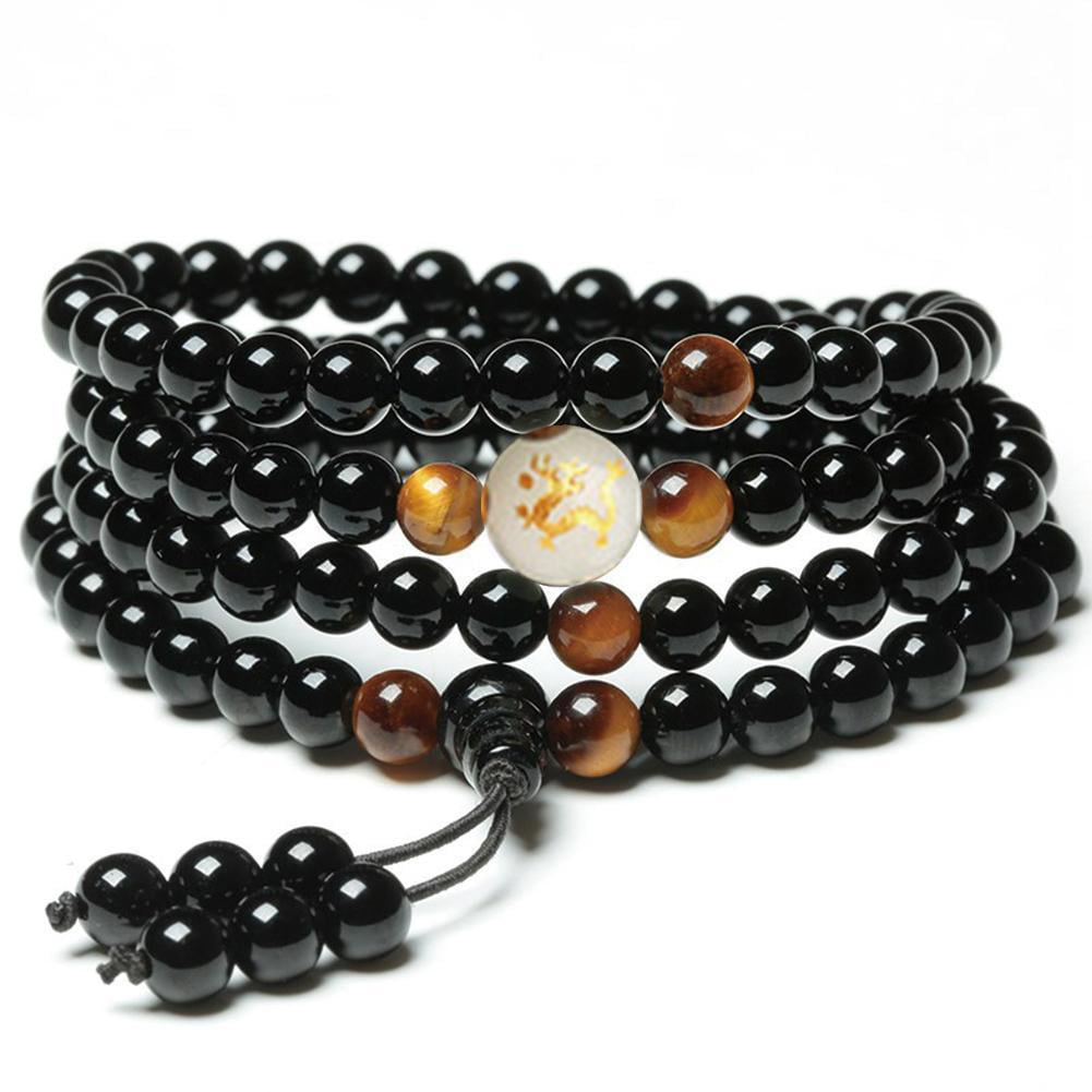 108 Sandalwood Buddhist Buddha Meditation Prayer 6mm Bead Mala Bracelet Necklace 