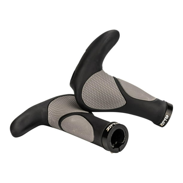 Poignées De Guidon VTT Caoutchouc – 13 Cm – Alliage Alu – Lot De 2 – Pour Vélo Montagne