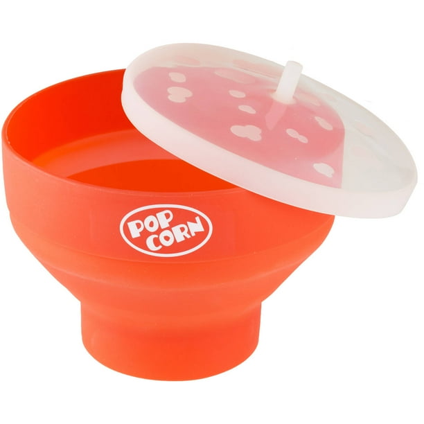 Chef Buddy S Microwave Popcorn Popper Bowl No Oil Necessary Walmart Com