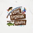 thumbnail image 4 of Inktastic Gone Fishing with My Grandpa Boys or Girls Baby T-Shirt, 4 of 5