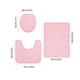 thumbnail image 3 of Juego de 3 Tapetes de Baño Absorbentes y Antideslizantes para Inodoro. Medidas: 40X38 Cm, 50X40 Cm, 40X60 Cm. Alfombras Modernas de Poliéster con Estampado En Rosa, Rojo, Azul, Azul Marino y Café., 3 of 7