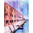 thumbnail image 2 of Prime, Marcus 12x14 White Modern Wood Framed Museum Art Print Titled - Colorful Riverfront, 2 of 4