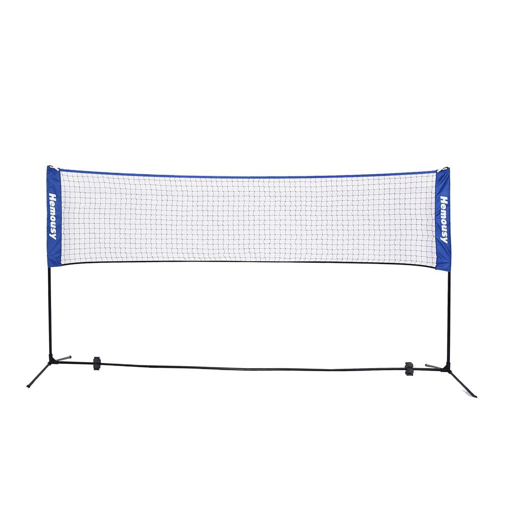 Height Adjustable Badminton Tennis Volleyball Net Set For Beach Garden Games 