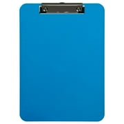 JAM Paper Plastic Clip Boards, Blue Clipboards, 12/Pack, 9 x 12.5